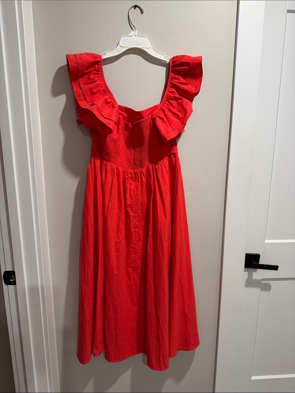 TCEC Red Ruffle Strap Midi Dress - Picture 2 of 2